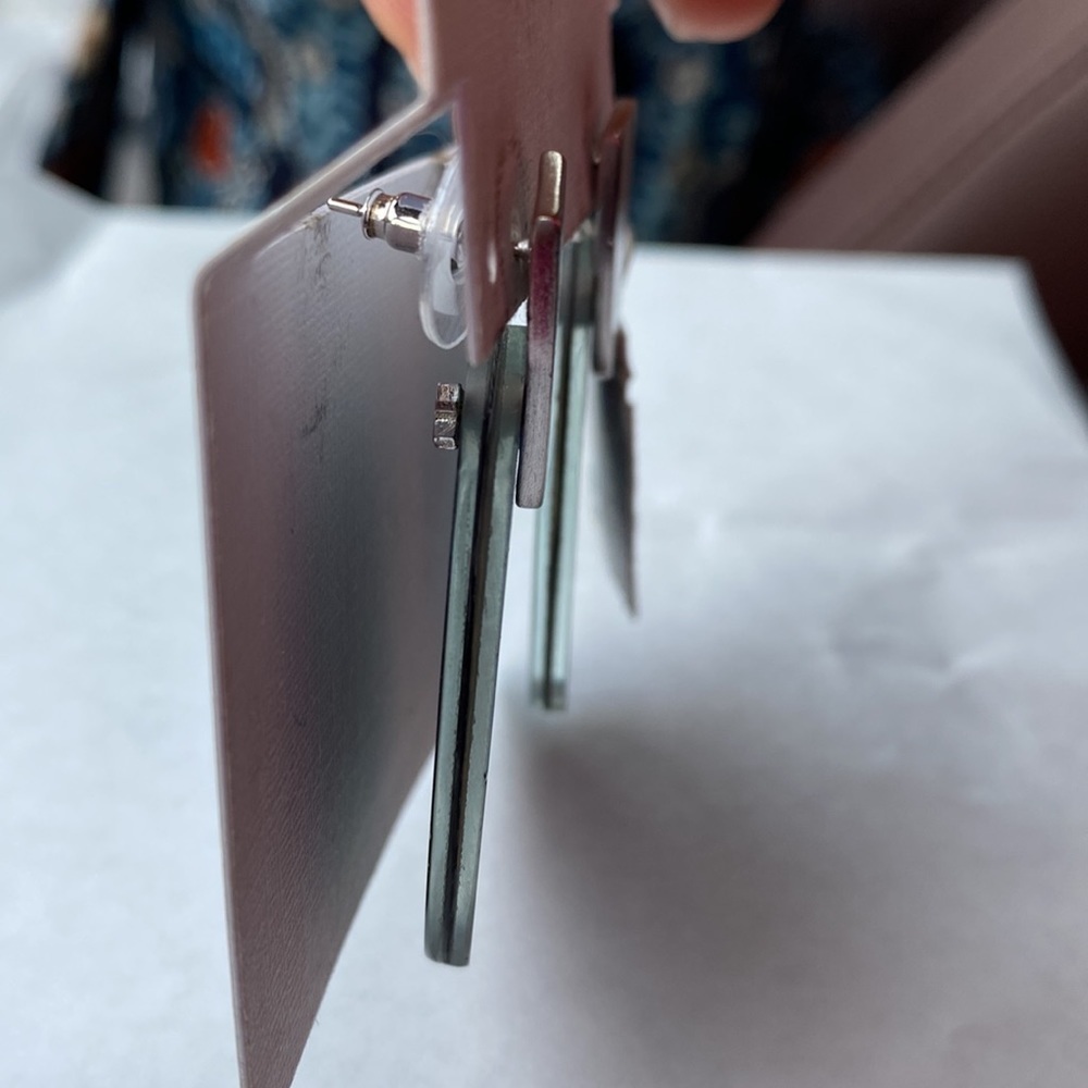 KENDRA Scott Aragon earrings in rhodium silver‎ and abalone - Picture 3 of 5